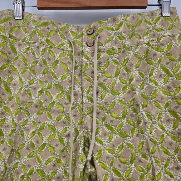 NEW Sigrid Olsen Women's Linen Blend Drawstring Waist Capri Pants Green‎ Size 8 - Picture 3 of 13